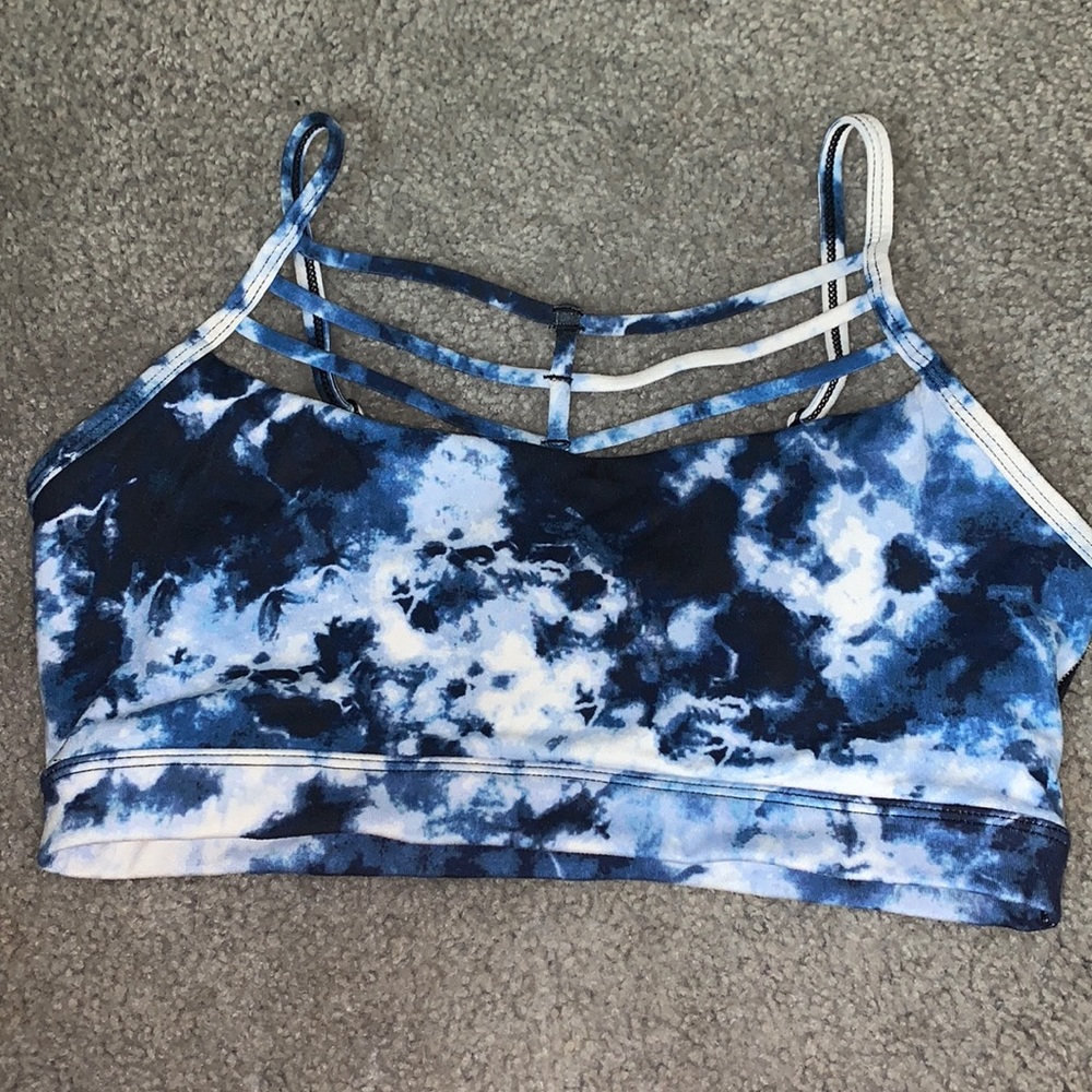 tie dye sports bra